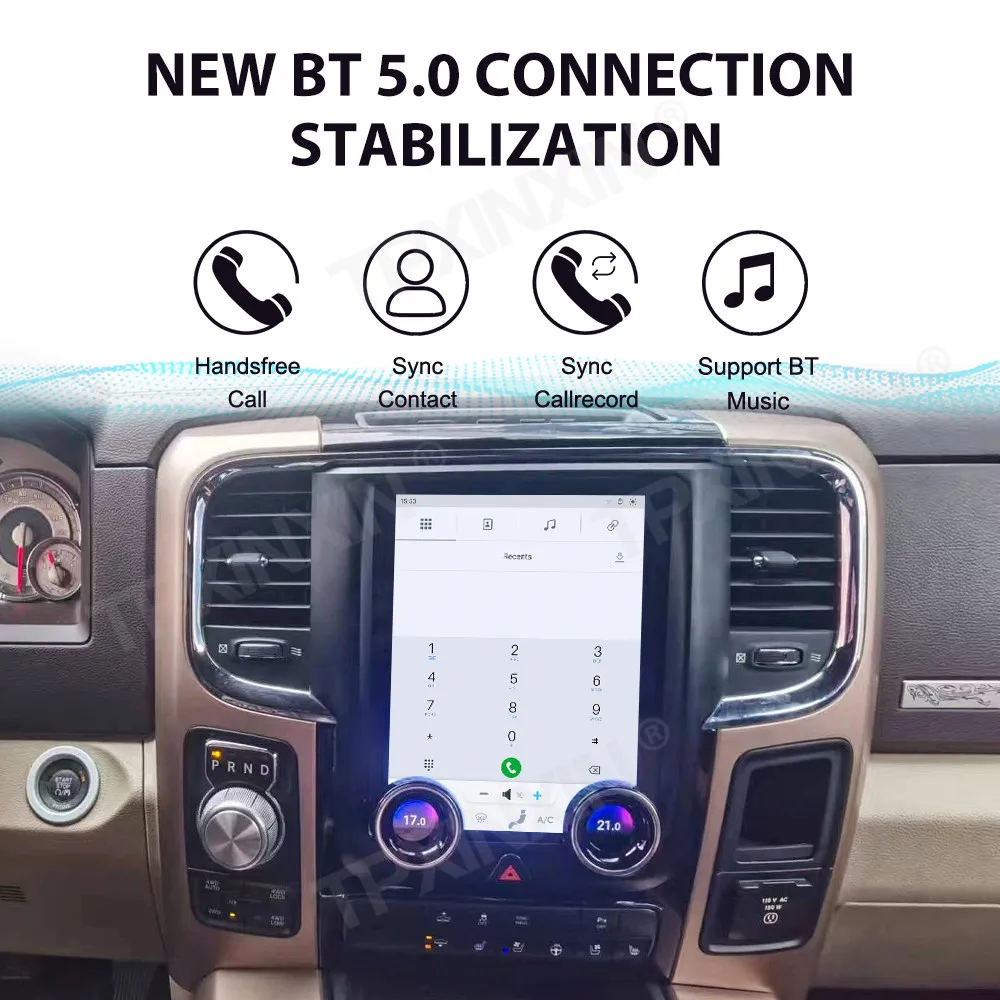 Автомобильный IPS экран на Android для Dodge Ram 1500 2500 2013 2014 2015 2016 2017 2018 GPS навигация