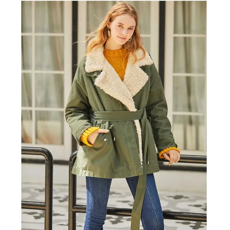 Pull Series Counter Genuine Goods New Winter Versatile Cardigan Hong Kong Sle Fashion Outerwear Cotton-padded jacket 60006934