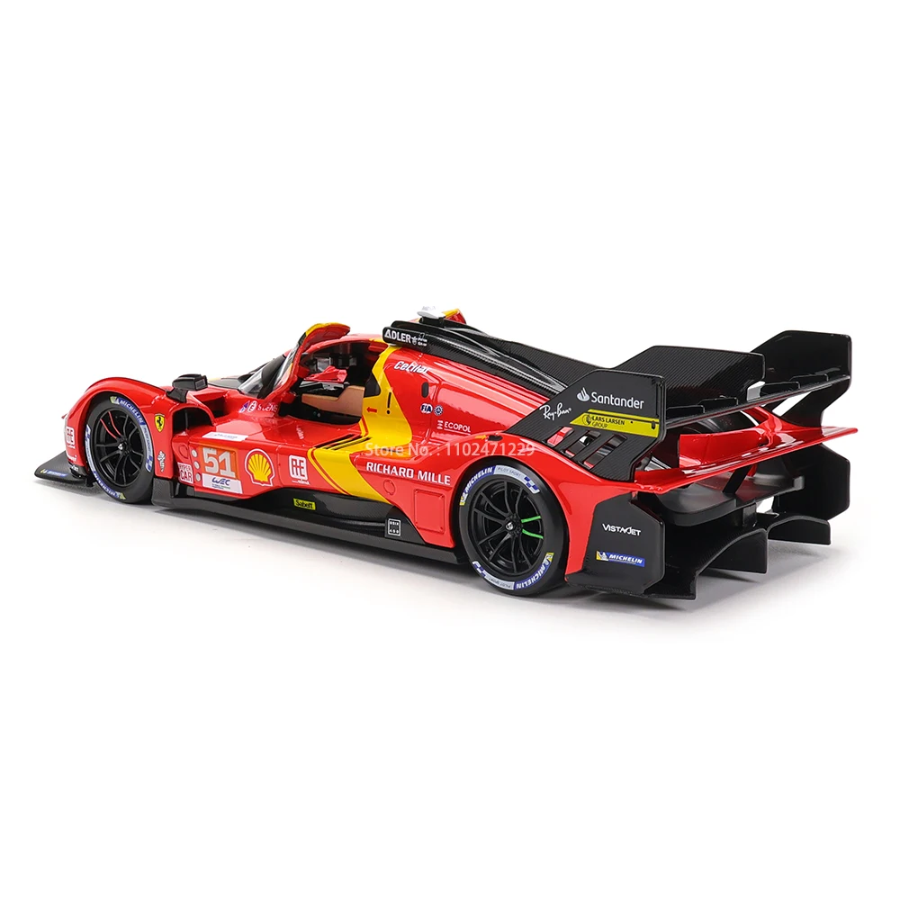 Bburago Ferrari 499P LMH Литая Под Давлением Модель Автомобиля Масштаб 1:24 488 250GTO FXXK 458