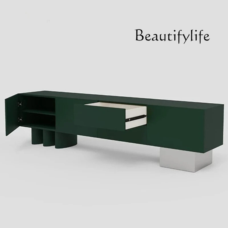 Скандинавский кремовый ветер твердая древесина краска ТВ-шкаф индивидуальный