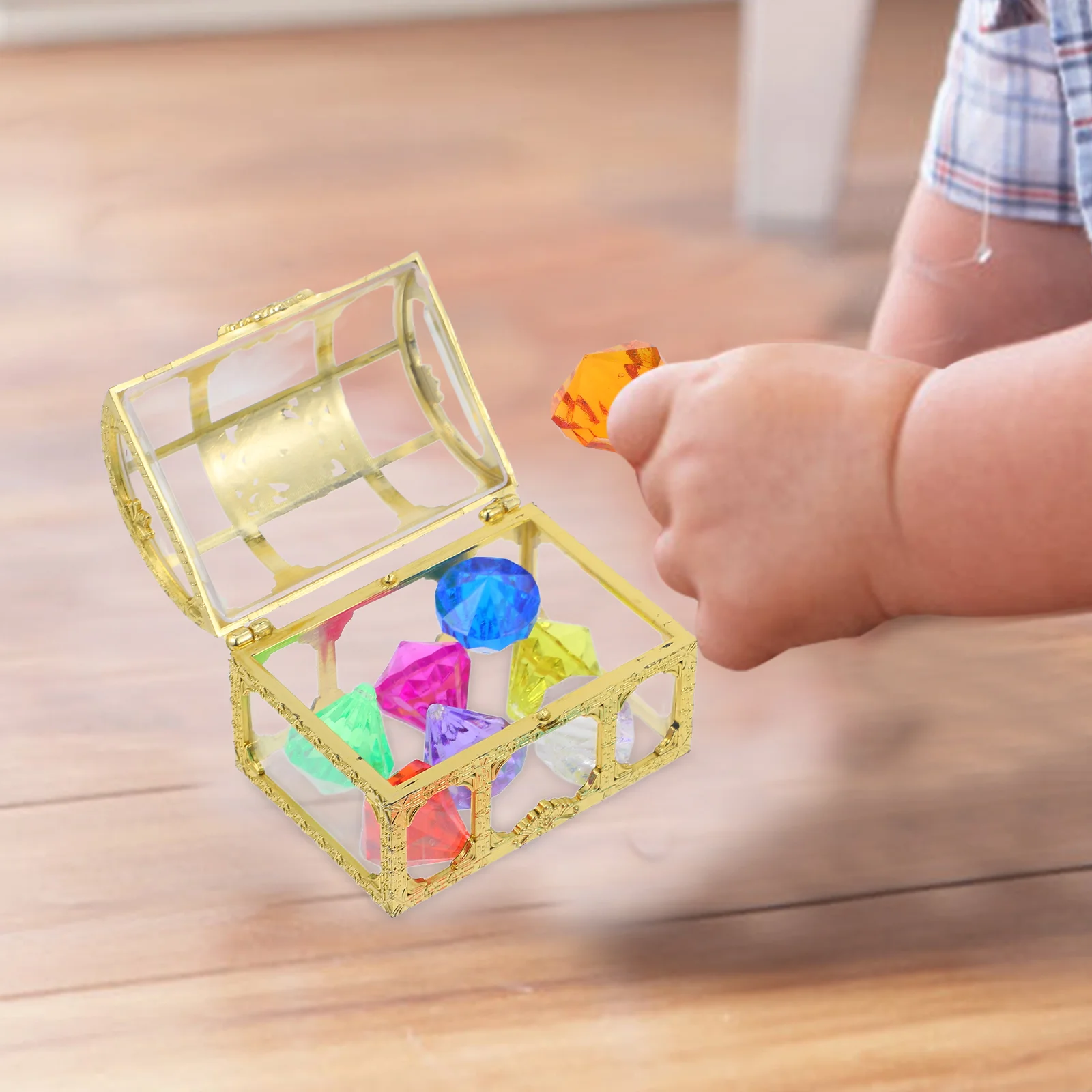 Реквизит для игрушек с драгоценными камнями фото пиратский сундук сокровищами