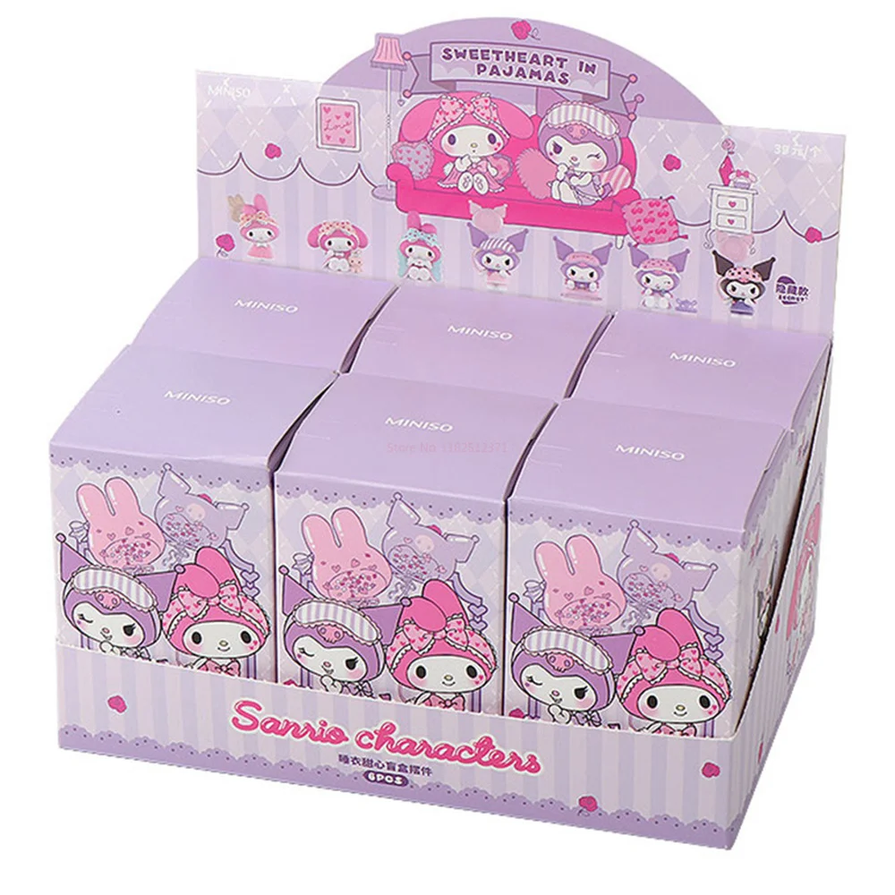 

Kuromi My Melody Pajamas Sweetheart Sanrio Characters Blind Box Surprise Gift Kawaii Doll Cute Room Decor Kids Toys Mystery Box