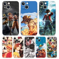 anime one piece phone case for phone 11 12 13 pro max xr x xs max 7 8 6 6s plus 5 5s se2 transparent tpu cover
