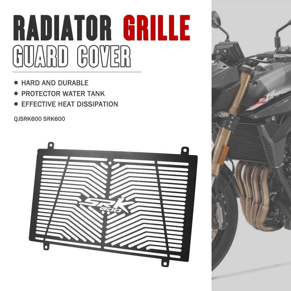 

Motorcycle Water Tank Net Protective Net Refitted Water Tank Radiator Grille Guard Cover For QJMOTOR QJSRK600 SRK600