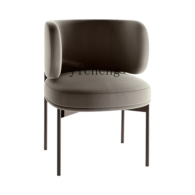 

Zc Minimalist Dining Chair Living Room Dining Room Dining Tables and Chairs Set Cosmetic Chair Armchair Single Cloth Chair
