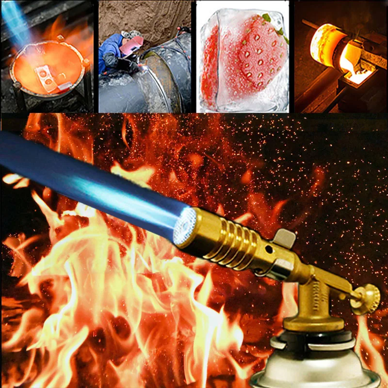 

Портативная газовая горелка для сварки, Ручная горелка, латунная высокотемпературная медная пайка, припой пропан, Плюм, медный пламенный пистолет