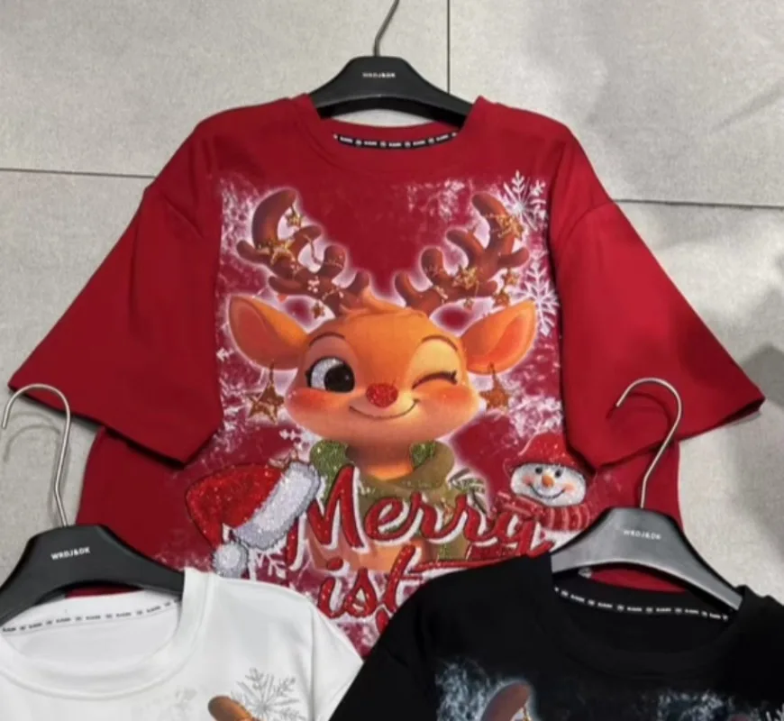 Футболка с алмазными сверлами для тяжелой промышленности рождественские олени