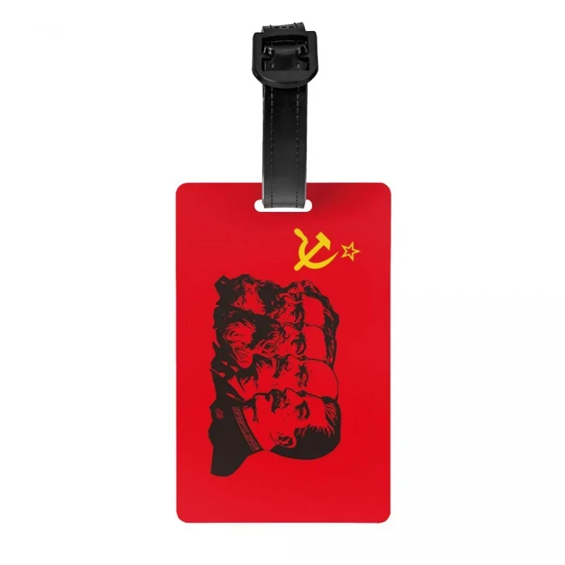 

Коммунистический флаг Маркса Энгельса Ленина и Сталина, багажная бирка СССР, времен коммунизма, дорожная сумка, чемодан, крышка для личной безопасности, идентификационная бирка