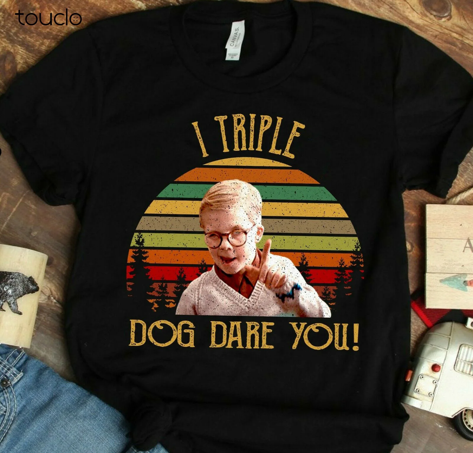 

I Triple Dog Dare You Shirt Ralphie Christmas Story T-Shirt Christmas Tee S-3Xl Custom Aldult Teen Unisex Digital Printing