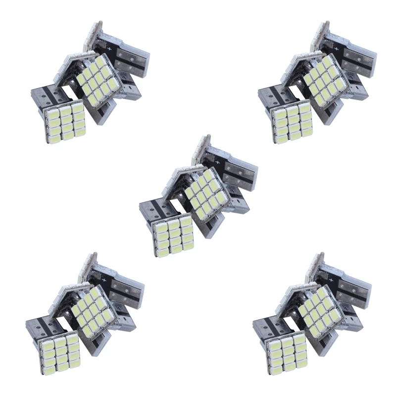 Лампа T10 W5W Canbus 1206 12-SMD светодиодный 12V X20 белая