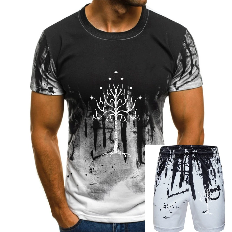 

White Tree Of Gondor Tolkien T Shirt 100% Premium Cotton Mordor Middle Earth