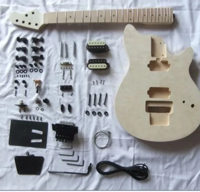 MM1-F 2 двухкатушечные пикапы незаконченная электрогитара сделай сам 22 лада #13
