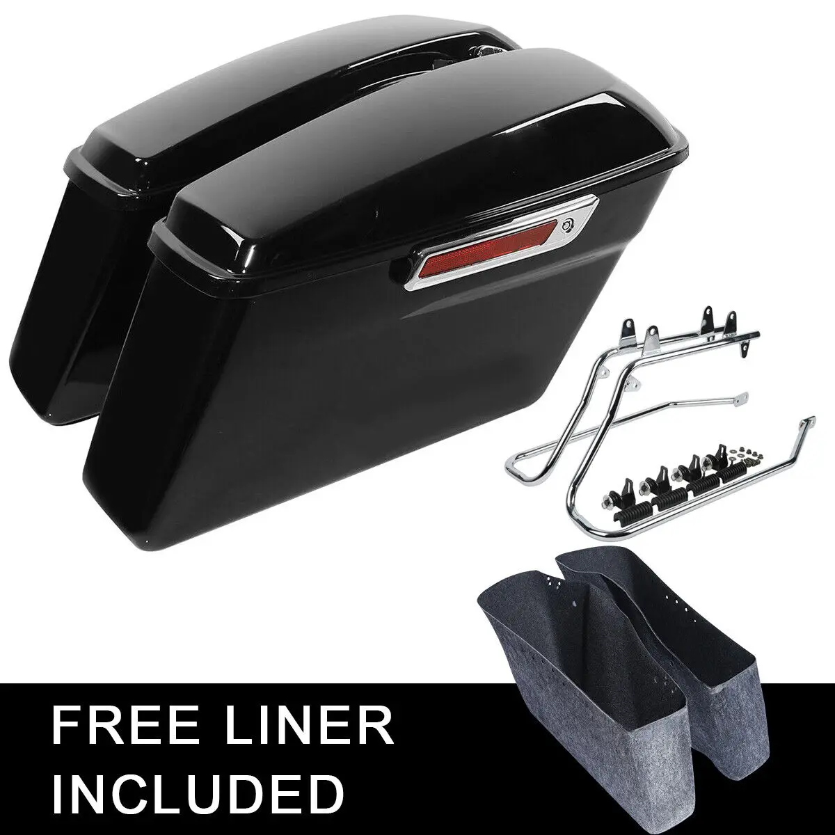 

Мотоциклетные жесткие седельные сумки, седельные сумки, конверсионные кронштейны для Harley Softail Fatboy FLST 1984-2017