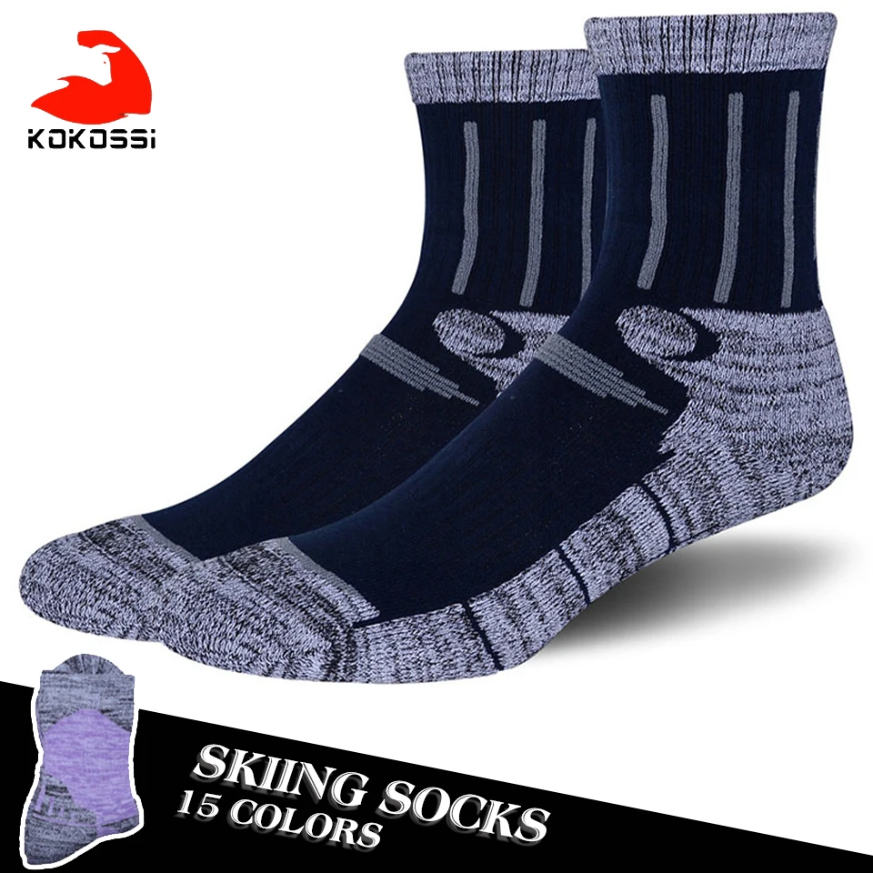 

KoKossi Winter Men Women Skiing Socks Snowboard Mountaineering Outdoor Sports Warmth Soft Thicken Moisture Wicking Terry Socks