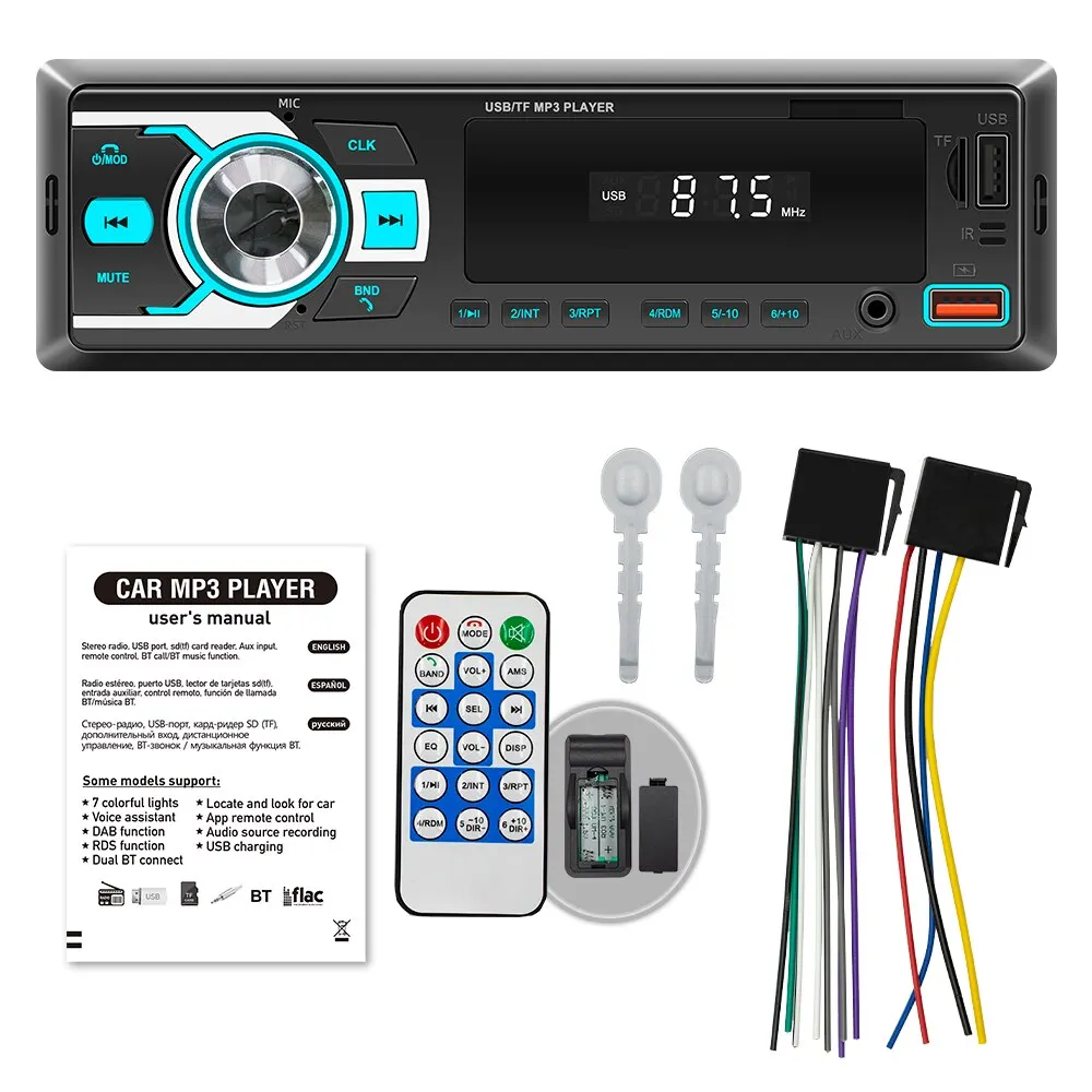 D3108 samochodowy odtwarzacz Radio Stereo cyfrowy Bluetooth samochodowy odtwarzacz MP3 FM Radio Stereo muzyka USB Audio/SD z wejściem w desce rozdzielczej 3 D3108 samochodowy odtwarzacz Radio Stereo cyfrowy Bluetooth samochodowy odtwarzacz MP3 FM Radio Stereo muzyka USB Audio/SD z wejściem w desce rozdzielczej 3