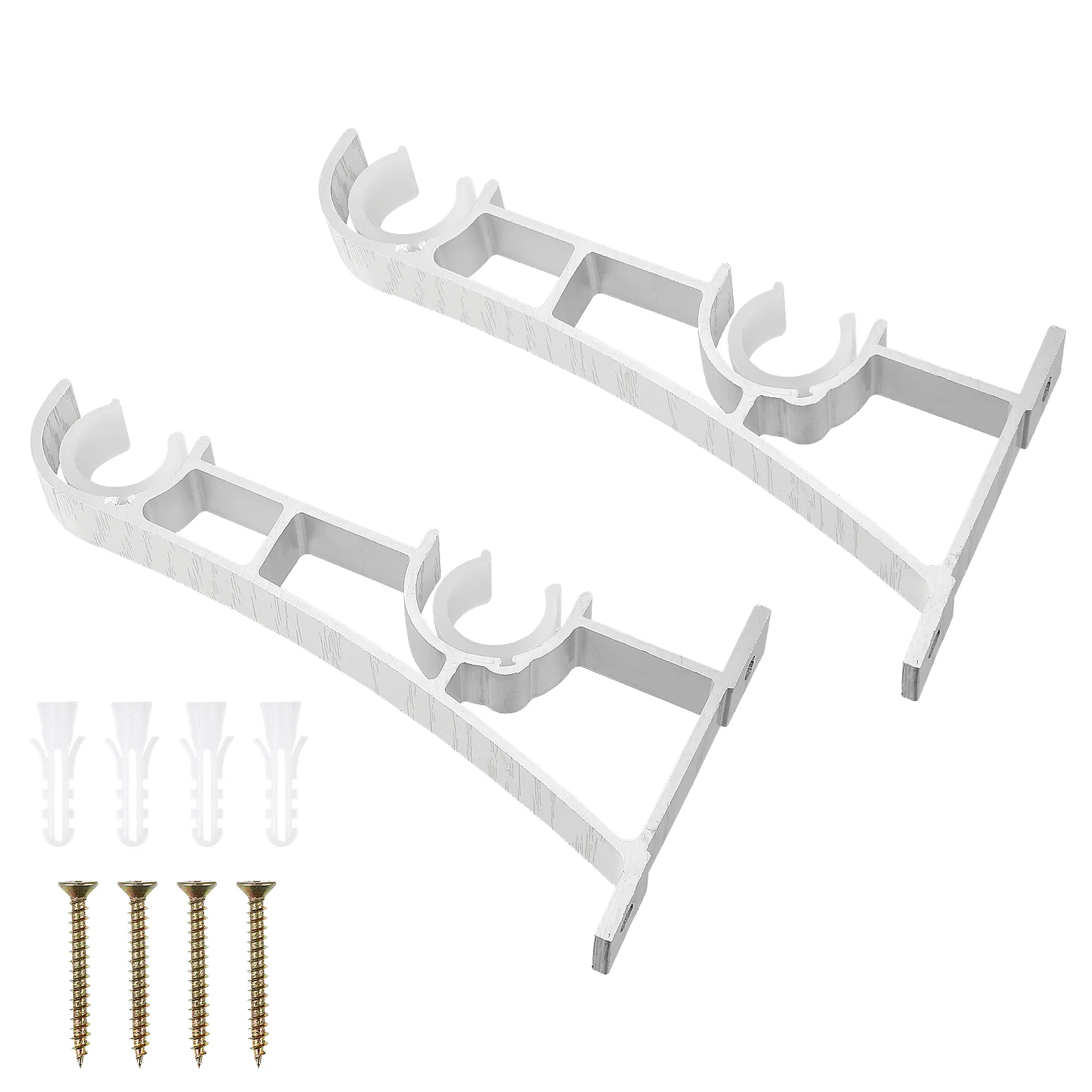 

Hook Curtain Rod Rack Holders Drapes Aluminum Alloy Bracket Curtains Rods Ar Accessories