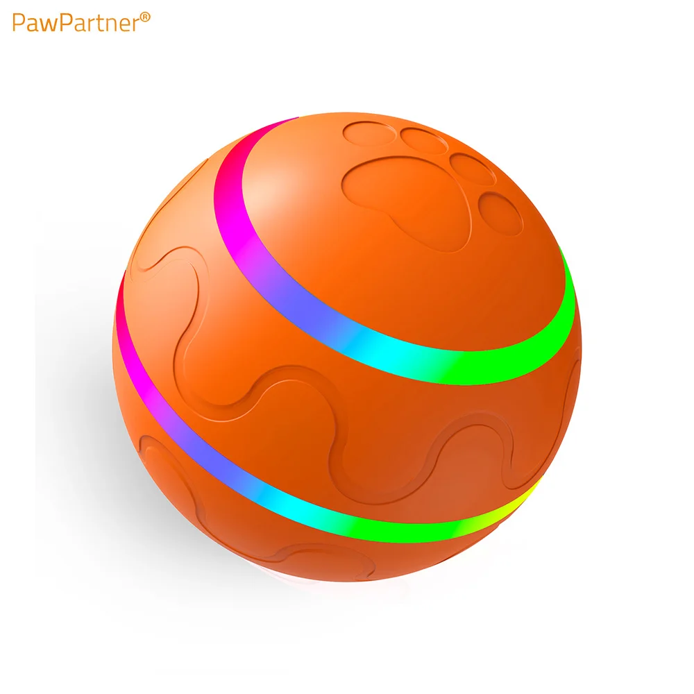 

PawPartner Interactive Dog Led Ball Toys Durable Motion Activated Automatic Rolling Wicked Ball With Rechargeable Battery