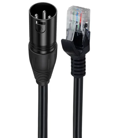 Аудиокабель Canon XLR3 с разъемом «папа» и «мама» на RJ45, подходит для контроллера DMX-CON серии LED RGB