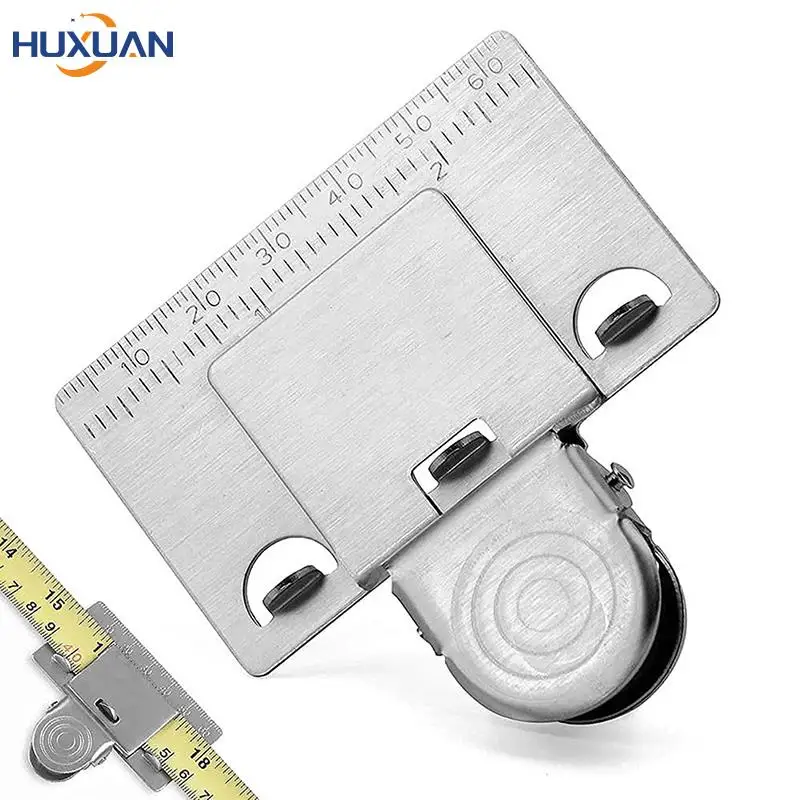 

Mini Measuring Tape Clip Locator Stainless Steel Woodworking Measure Precise Locate Clip Tools Decoration Accessories Hand Tools