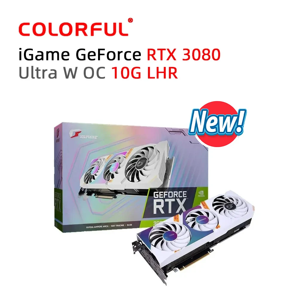 

COLORFUL New Graphic Card RTX 3080 LHR GDDR6X 10GB 12GB NVIDIA 320bit 8NM Video Card placa de Graphics Card GPU Accessories