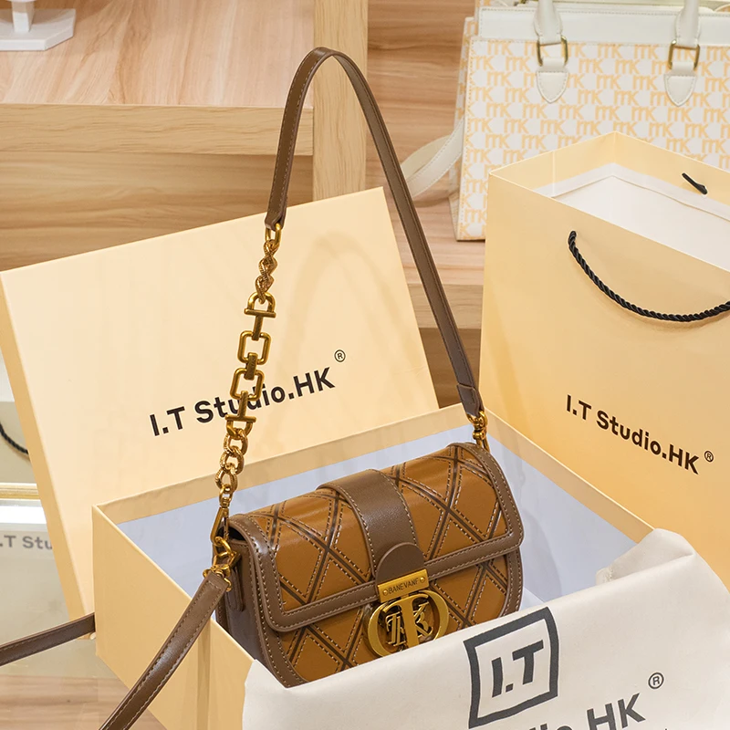 Женская сумка через плечо дизайнерская брендовая из натуральной кожи для женщин