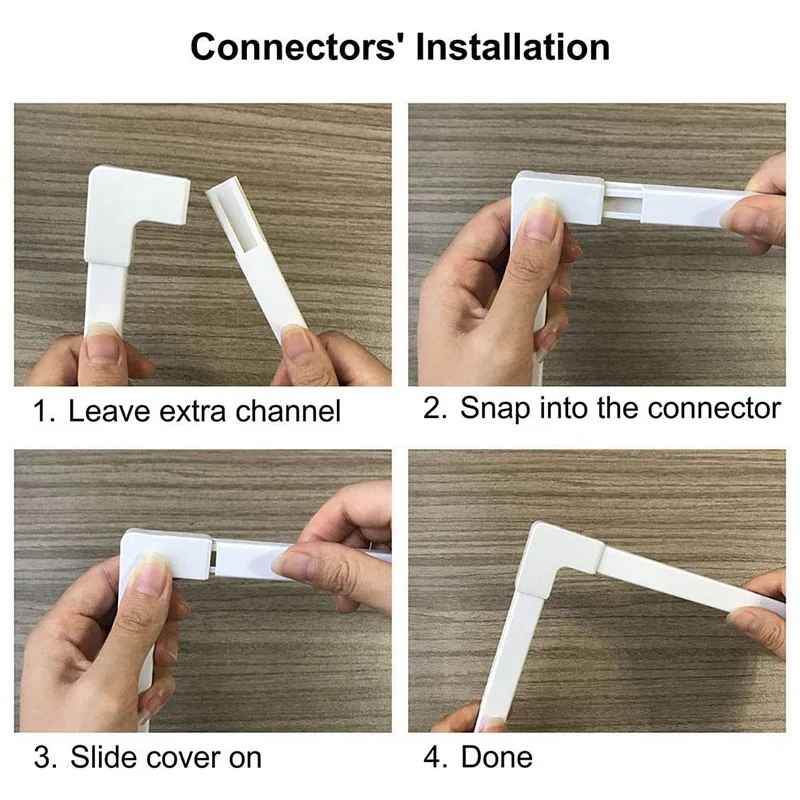

3 Set One-Cord Channel Cable Concealer - CMC-03 Cord Cover Wall Cable Management System - 125 Inch