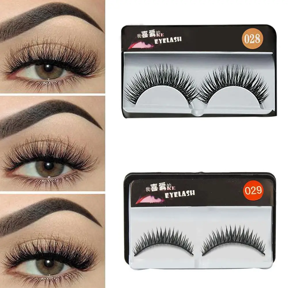 

1 Pair 3D Mink Eyelash Real Mink Eyelashes Handmade Crossing Lashes Individual Strip Thick Lash Fake Eyelashes