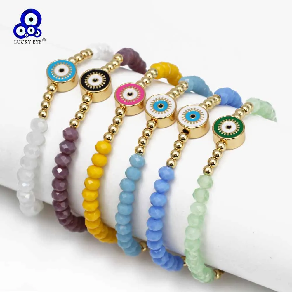 

Браслет Lucky Eye с подвеской-капелькой, регулируемый браслет для женщин и девушек, мужские украшения BE908