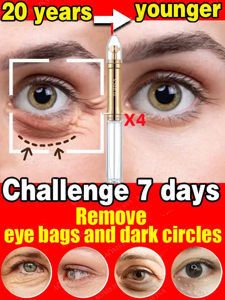 Instant Wrinkle Removal Eye Cream Lift Firm Fine Lines Under Eyes  Anti Aging Lighten Dark Circles Melanin Serum Cosmetic 1/2/4