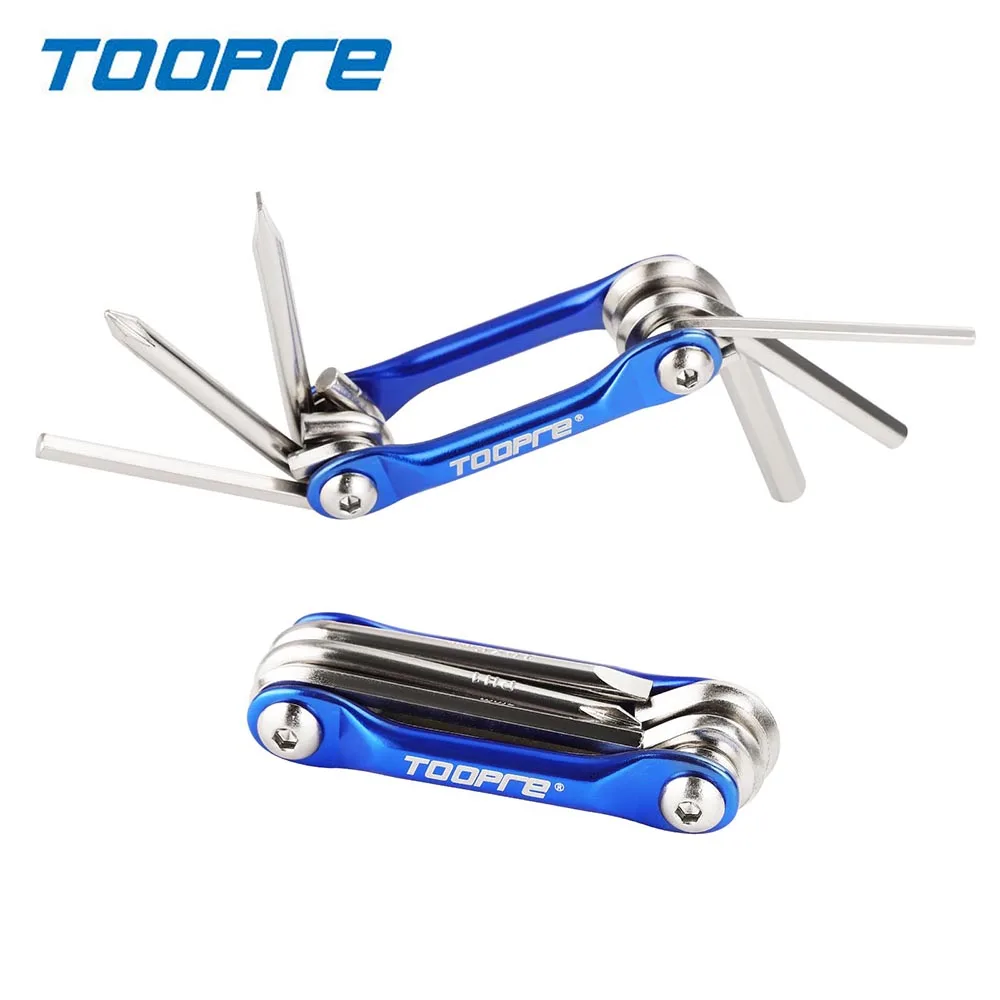 

Multifunction 6 In1 Bicycle Repairing Set Bike Repair Tool Kit Wrench Screwdriver Chain Hex Spoke Mountain Bicycle Cycling Parts