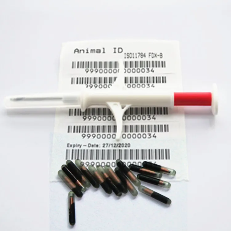 FDX-B RFID-микрочип для идентификации животных 2 12*12 мм стеклянный транспондер