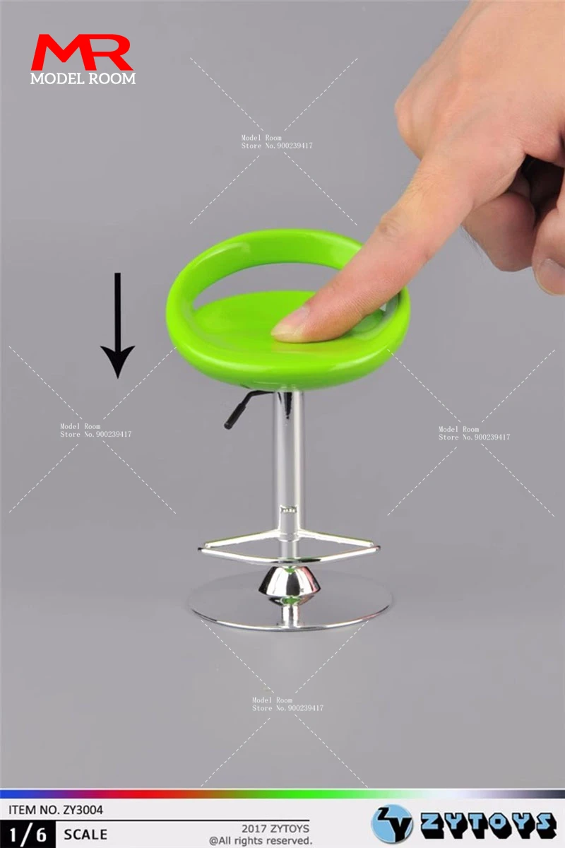 Вращающиеся на 1/6 градусов стулья ZYTOYS ZY3005 ZY3004 высотой 6 см Модель сиденья