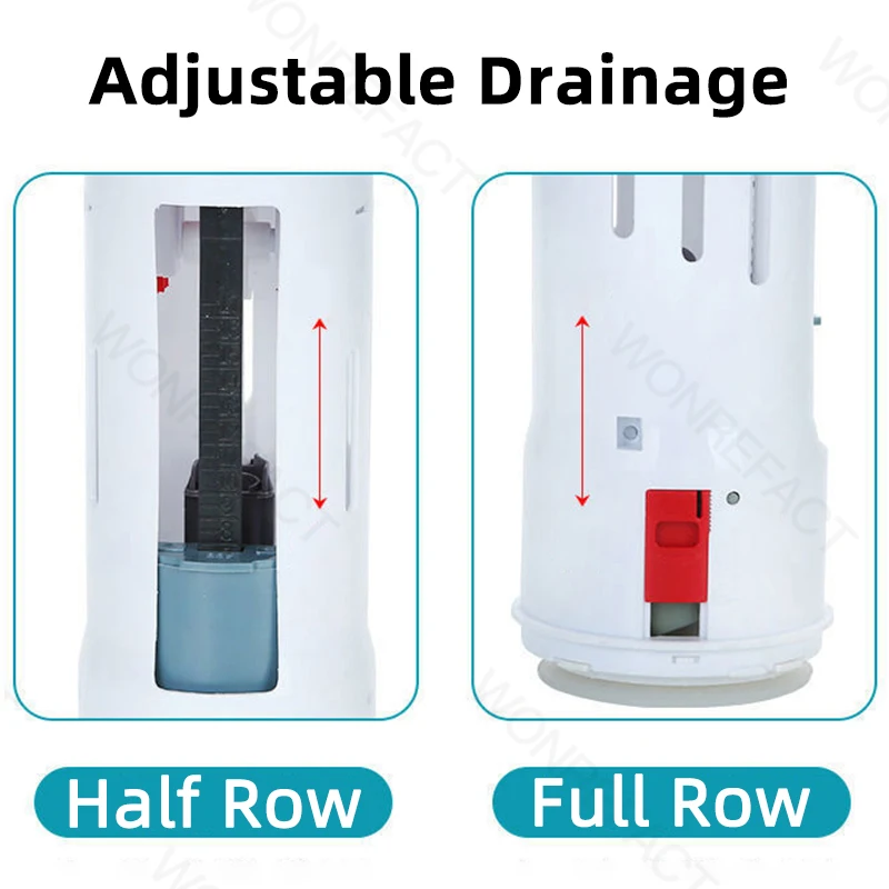 Универсальный Набор для замены резервуара унитаза кнопки двойной смывающий