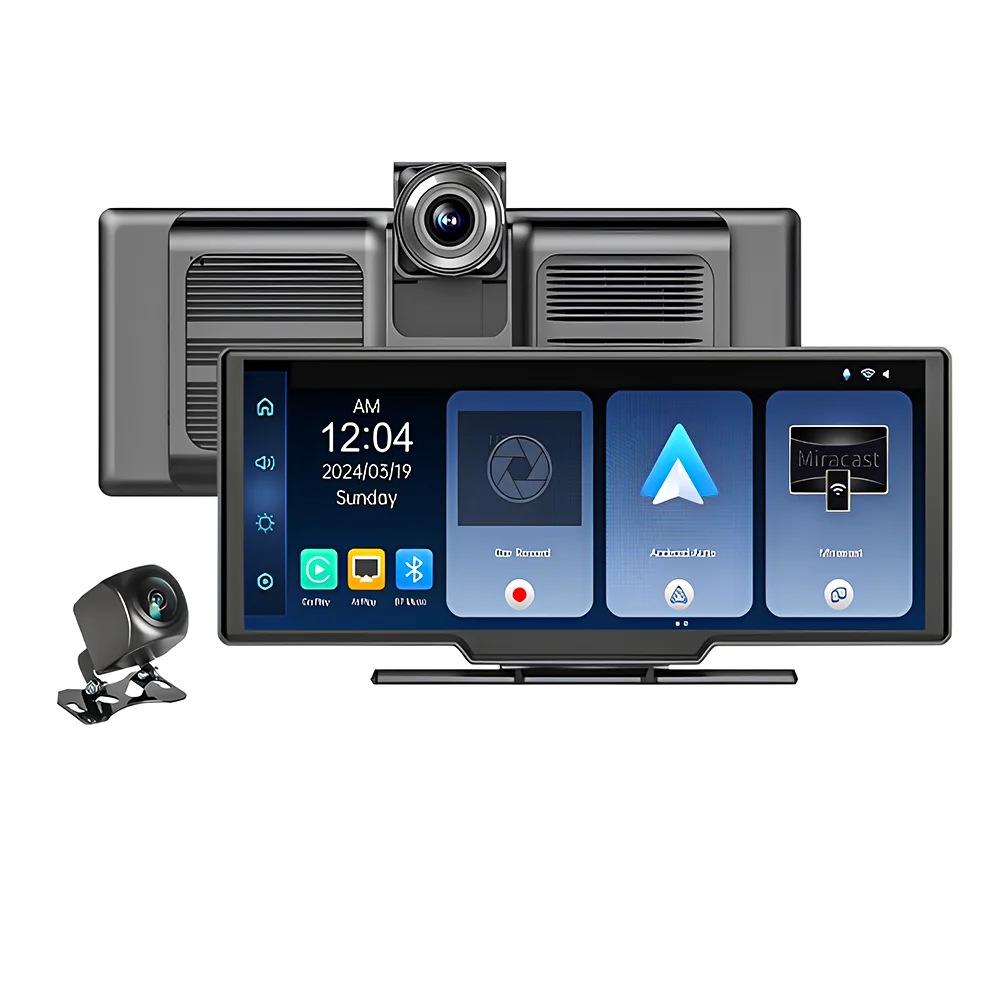 

10-дюймовый адаптер CarPlay Android Auto с проводным к беспроводному автомобильному аудиобоксеру для OEM-автомобильной стереосистемы с USB для Plug and Play