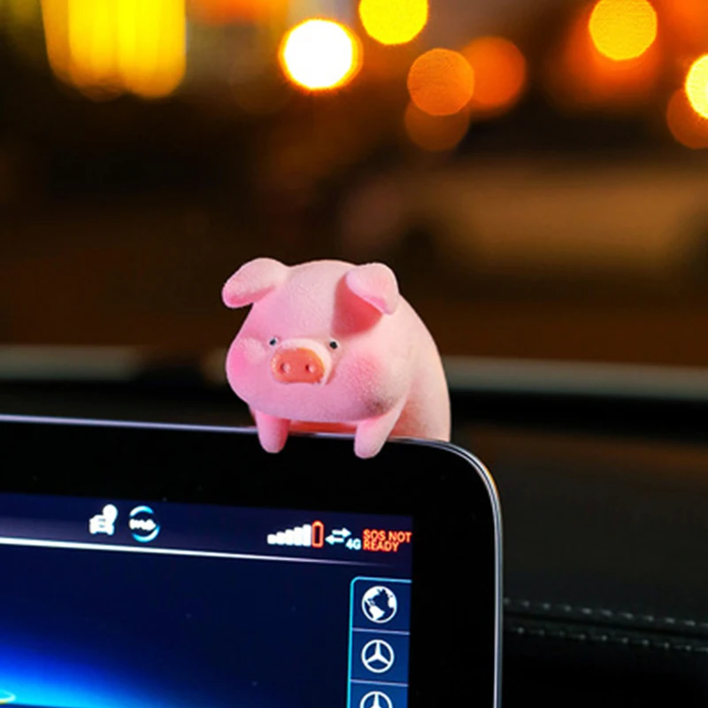 

Модный милый розовый пиггер, украшение для приборной панели автомобиля, забавная Аниме Кукла, аксессуары для салона автомобиля, автомобильные игрушки для женщин и девочек