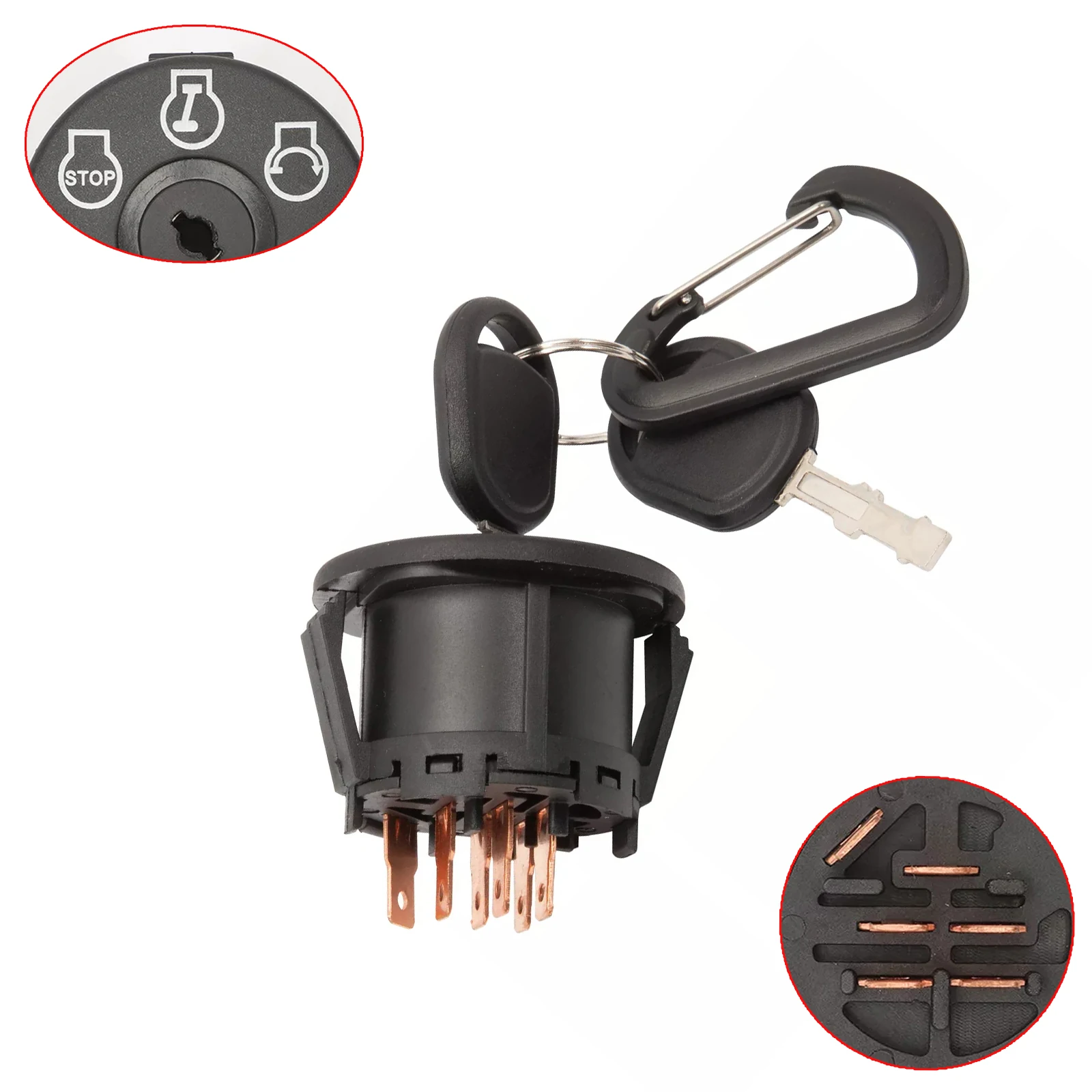 Автомобильный переключатель зажигания 725-12066 925-12066 для ZT1-42 Z510 Troy Bilt Z54 пластиковый