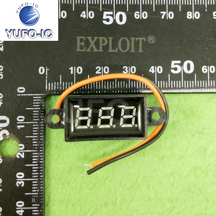 Бесплатная доставка 3 шт. 0 28 дюйма мини-водонепроницаемый 50-30 В красный зеленый и