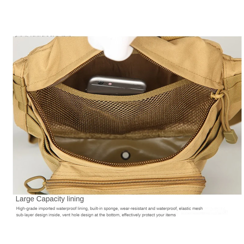 New Tactical Hiking Travel Running Camping Bag Outdoor Sling Cellphone Camouflage Waist Bag Fanny Pack Chest