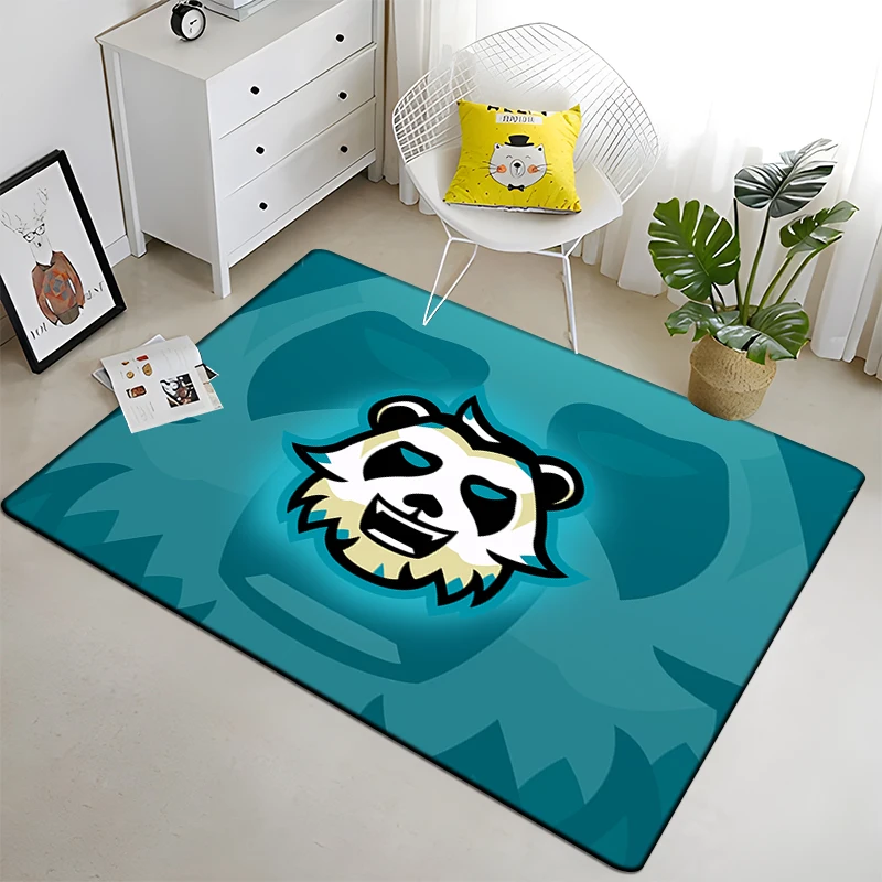 

3D Printed Panda Carpet for Living Room Rugs Camping stranger things Picnic Mats Anti-Slip E-sports Rug Yoga Mat Fans gift