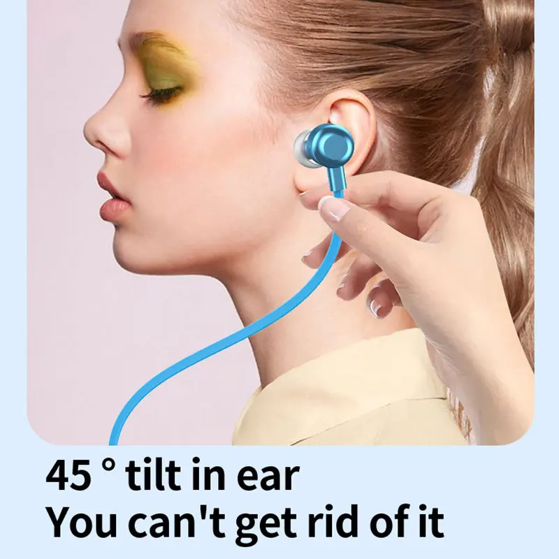 Bluetooth 5.1 беспроводные наушники с Mircophone портативные шейным ободом Спортивная