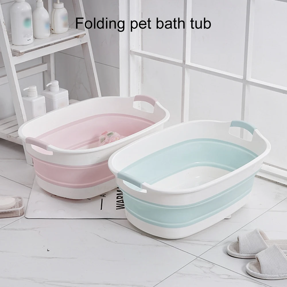 

Baby Shower Protable Bath Tub Folding Baby Shower Bathtub Portable Pet Bath Tub Safety Storage Basket Household Bath Accessories