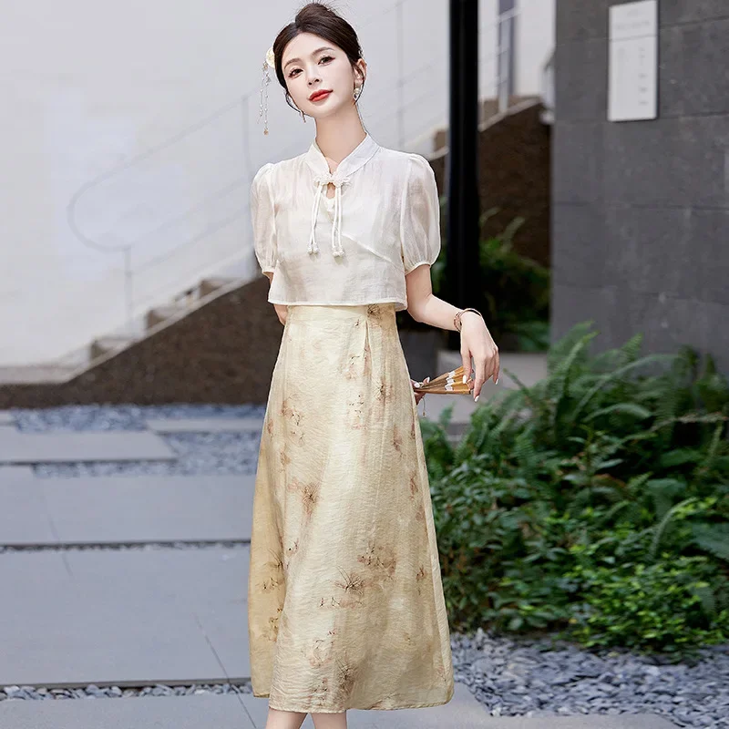 Модное лето 2024 юбка-карандаш Topsank Dj5831 комплект из 2 предметов утягивающее женское