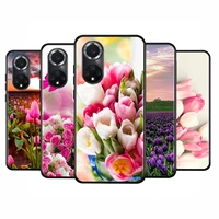 tulip flower colorful soft tpu silicone cover for huawei nova 9 8i 5t 8 7 6 7i 5 4 4e 3 3i pro phone case coque