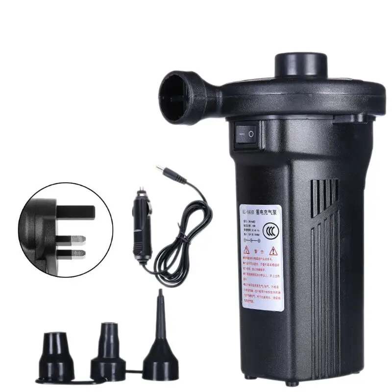 

Electric Quick-Fill Air Pump Air Mattress Pump for Inflatable Blow up Pool Raft Bed Boat Toy 1Set