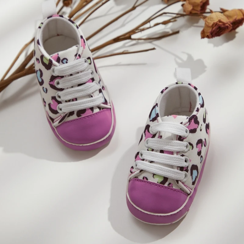 

Classic Baby Canvas Shoes Flower Planet Leopard Print Non-slip Prewalker Walking Shoes Children Girls Boys Casual Flats Sneakers