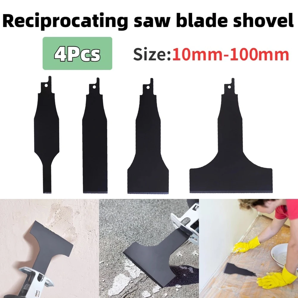 

Scraper Shovel Shovel Workshop Equipment Linoleum Reciprocating Saw Blades 10mm/30mm/50mm/100mm 4pcs For Grease