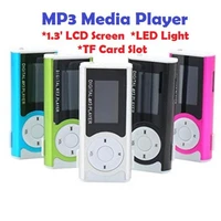 mini mp3 player lcd screen music player rechargeable led light support external micro tf sd card sports fashion walkman player