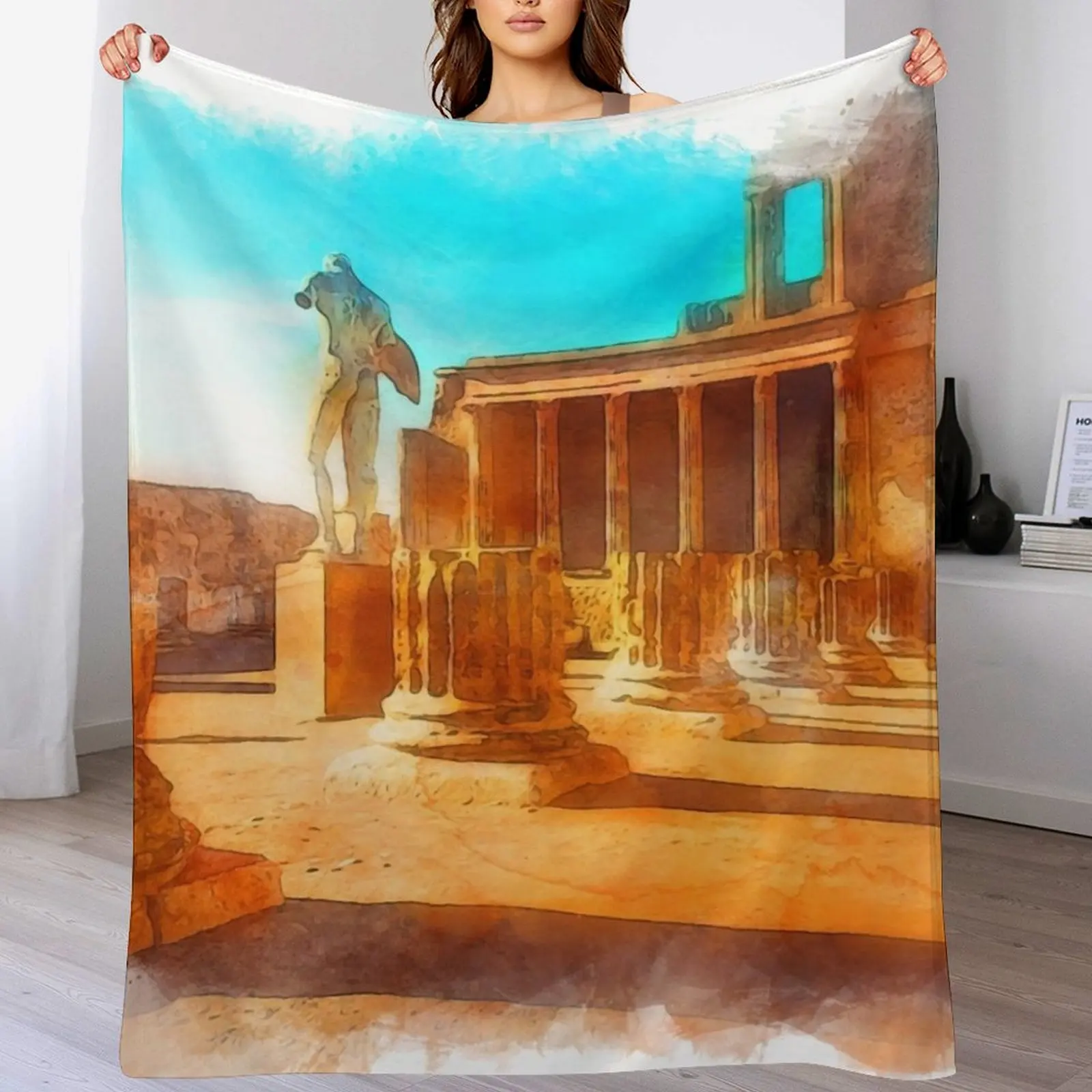 Фото Плед Pompei, Италия, плед, мягкие большие одеяла Манга №4