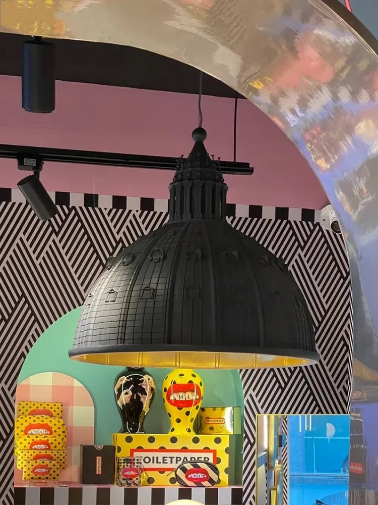 Французский замок Люстра Винтажный узор Ресторан Бар Лампа Спальня