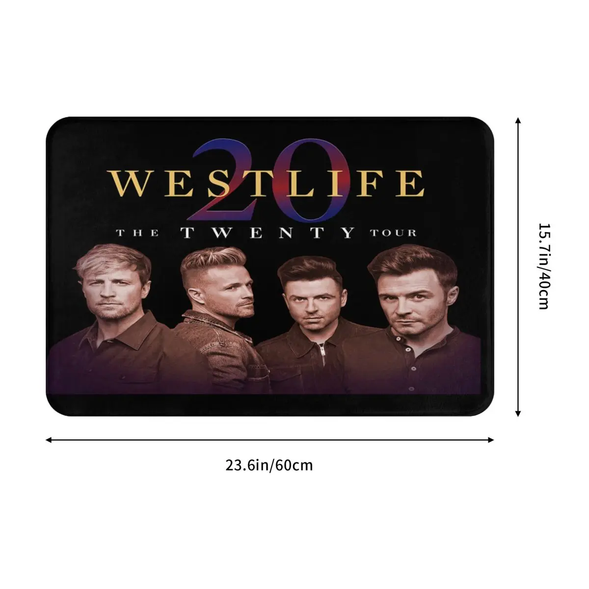 Westlife Twenty для двуспальной кровати 40x60 см ковер полиэстеровые напольные коврики